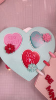 Double Stitch Heart Nesting Set