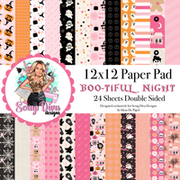 Boo-tiful 12x12 Scrap Diva Designs Exclusive Paper Collection 2024