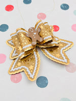 Gingerbread Bow Set