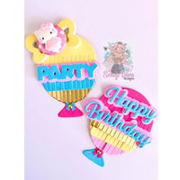 Fringed Birthday Balloons